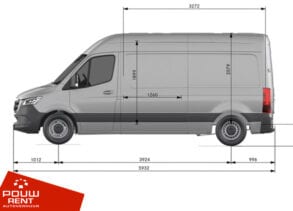 Extra lange en zeer ruime bus met 12M³ inhoud